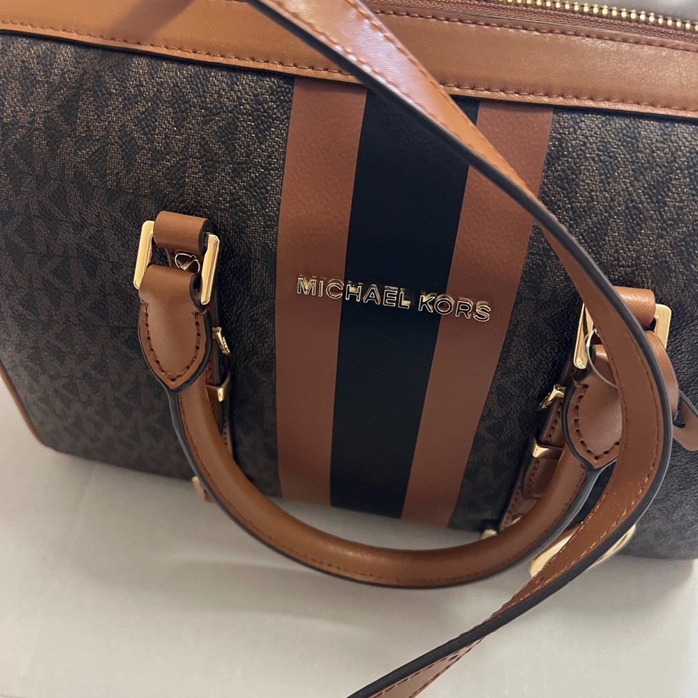 Michael Kors Brown and Black Crossbody Bag - Picture 14 of 15